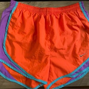 NWT S - Nike Women's Orange and Purple Running Shorts
